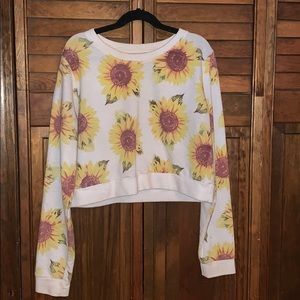 Sunflower Cropped Sweatshirt